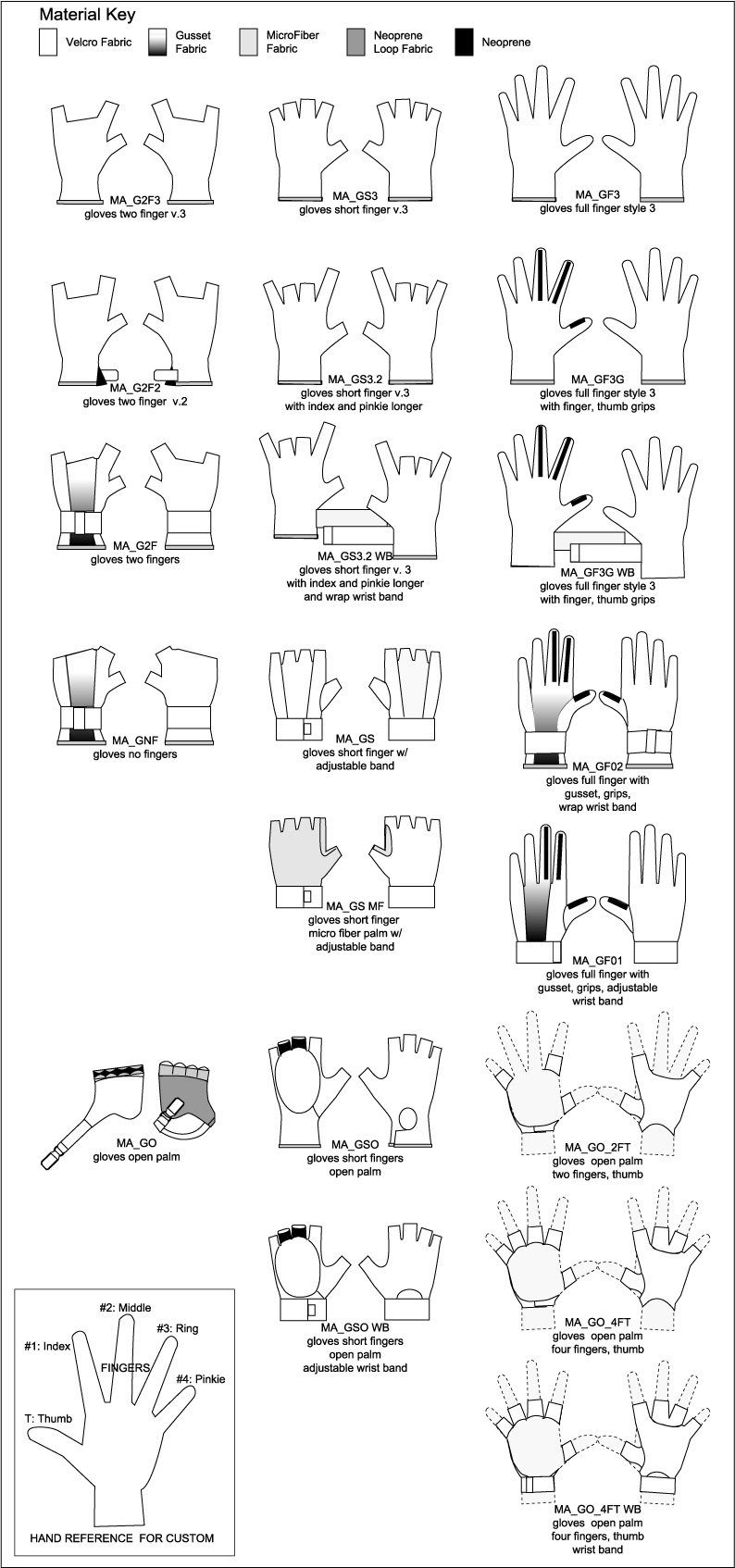 Hand Gloves 3X3 DESIGNS LIMITED